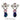 925 Sterling Silver Earrings Oval Black Opal 7x5mm White Topaz Gemstone Jewelry
