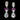 925 Sterling Silver Earrings Pear Aquamarine 6x4mm Rhodolite Gemstone Jewelry