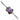 925 Sterling Silver Bracelet Pear Amethyst 12x8mm Gemstone Jewelry 8inches
