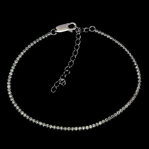 925 Sterling Silver Bracelet Blue Sapphire Round Diamond Cut Gemstone Jewelry 7