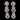 Unheated Round Aquamarine Rhodolite Garnet Sapphire 925 Sterling Silver Earrings