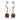 925 Sterling Silver Earrings Oval Rhodolite 6x4mm Aquamarine Gemstone Jewelry