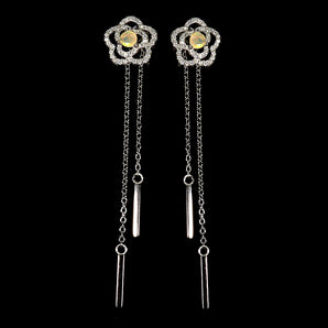 925 Sterling Silver Earrings Round Fire Opal 4mm Natural Gemstone Jewelry