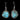 925 Sterling Silver Earrings Fancy Turquoise 14x12mm Handmade Gemstone Jewelry