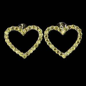 925 Sterling Silver Earrings Sapphire Round Diamond Cut Heart Gemstone Jewelry