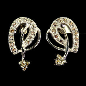 925 Sterling Silver Earrings Sapphire Round Diamond Cut Natural Gemstone Jewelry