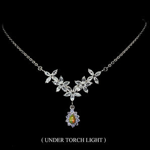 Clarity Enhanced Black Opal 7x5mm Aquamarine Gems 925 Sterling Silver Necklace