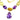 925 Sterling Silver Necklace Pear Amethyst Handmade Gemstone Jewelry 21 Inches