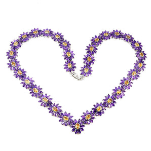 925 Sterling Silver Necklace Oval Citrine 6x4mm Amethyst Gemstone Jewelry 22.5in