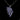 925 Sterling Silver Necklace Oval Tanzanite Black Spinel Gemstone Jewelry 18in