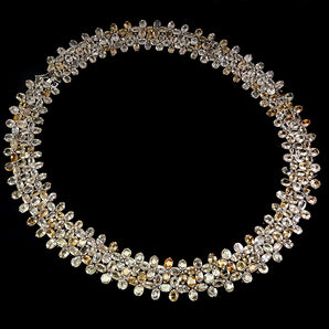 925 Sterling Silver Necklace Oval Zircon 6x4mm Handmade Gemstone Jewelry 17 Inch
