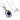 925 Sterling Silver Necklace Oval Blue Sapphire 7x5mm Sapphire Gemstone 18inches