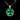 925 Sterling Silver Necklace Cushion Green Topaz 8mm Gemstone Jewelry 18inches