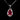 925 Sterling Silver Necklace Pear Ruby 7x5mm Natural Gemstone Jewelry 18inches