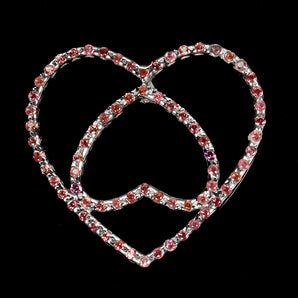 925 Sterling Silver Pendant Round Rhodolite Garnet Natural Gemstone Jewelry