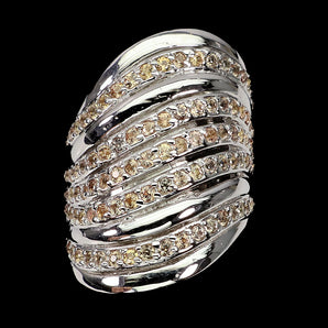 Heated Sapphire Round Diamond Cut 1.5mm 925 Sterling Silver Ring Size 8
