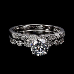 925 Sterling Silver Ring Round Simulated Cz 6mm Gemstone Jewelry Matching Sz 8