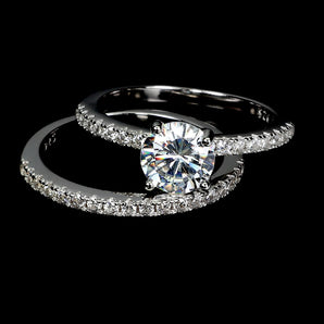 925 Sterling Silver Ring Round Simulated Cz 7mm Gemstone Jewelry Matching Size 7