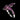 925 Sterling Silver Ring Pink Sapphire Round Diamond Cut Cobra Gemstone Size 8
