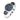 925 Sterling Silver Ring Blue Sapphire Round Diamond Cut Topaz Gemstone Sz 8.5