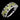 925 Sterling Silver Ring Baguette Peridot 4x2mm Spinel Gemstone Jewelry Size 8