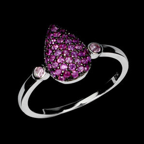 925 Sterling Silver Ring Ruby Myanmar Round Diamond Cut Gemstone Jewelry Size 7