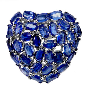 925 Sterling Silver Ring Oval Kyanite 5x3mm Natural Gemstone Jewelry Size 8