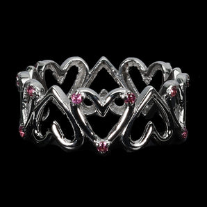 925 Sterling Silver Ring Round Rhodolite Garnet Natural Gemstone Jewelry Sz 7.5