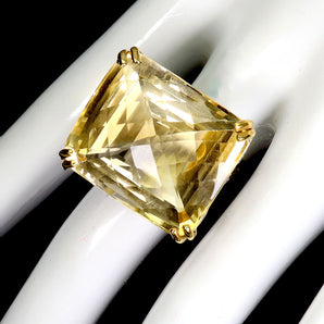 925 Sterling Silver Ring Antique Citrine 59ct Tanzanite Handmade Gemstone 8.5