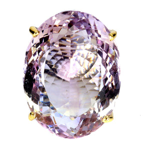 925 Sterling Silver Ring Oval Ametrine 55ct Sapphire Handmade Gemstone Jewelry 8