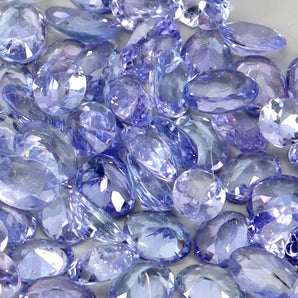 60pcs Oval Cut VVS 7.74ct 4.1x3mm Natural Unheated Top Violet Blue Tanzanite